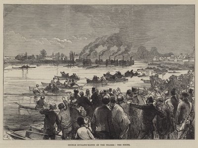 Double Sculling-Match on the Thames, the Finish by Sir John Charles Robinson